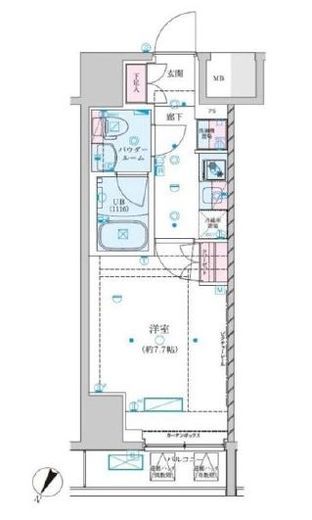GENOVIA川崎Ⅶ (ジェノヴィア川崎Ⅶ)　914号室　間取り