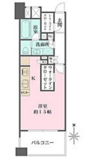 藤和シティホームズ新丸子　702号室　間取り