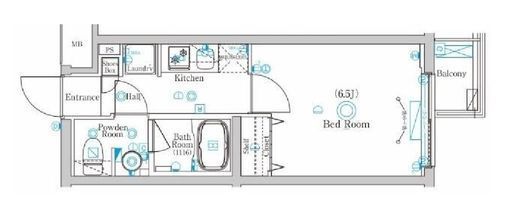 ラフィスタ鷺沼 南棟　211号室　間取り