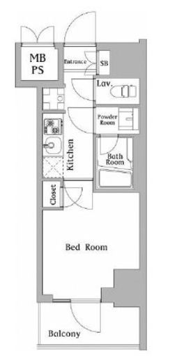 ハーモニーレジデンス川崎#002　201号室　間取り
