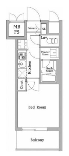 ハーモニーレジデンス川崎#002　207号室　間取り