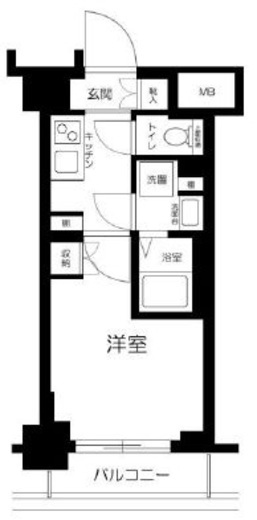 ハーモニーレジデンス武蔵小杉#002　111号室　間取り