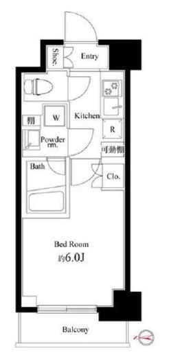 ハーモニーレジデンス武蔵小杉#002　119号室　間取り