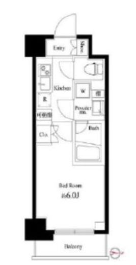 ハーモニーレジデンス武蔵小杉#002　304号室　間取り