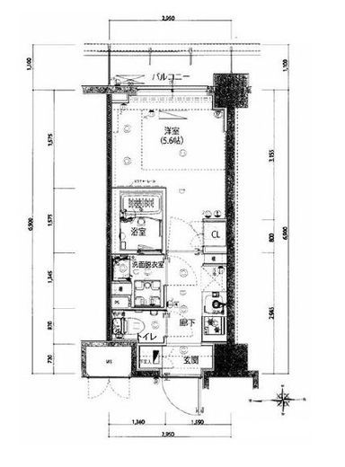 ハーモニーレジデンス武蔵小杉#002　513号室　間取り