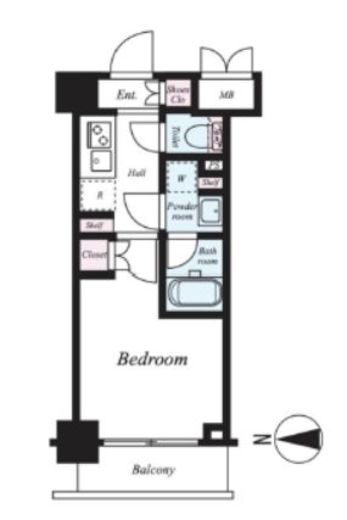 ハーモニーレジデンス武蔵小杉#002　622号室　間取り