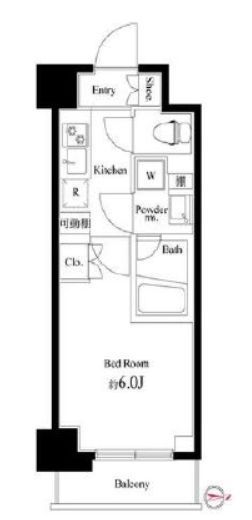 ハーモニーレジデンス武蔵小杉#002　716号室　間取り