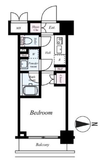 ハーモニーレジデンス武蔵小杉#002　311号室　間取り