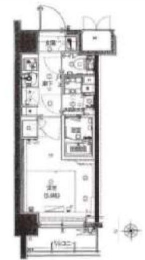 ハーモニーレジデンス武蔵小杉#002　116号室　間取り