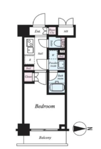 ハーモニーレジデンス武蔵小杉#002　408号室　間取り
