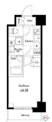 ハーモニーレジデンス武蔵小杉#002　409号室　間取り