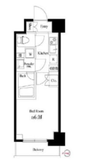 ハーモニーレジデンス武蔵小杉#002　423号室　間取り