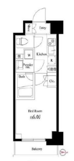 ハーモニーレジデンス武蔵小杉#002　505号室　間取り