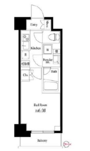 ハーモニーレジデンス武蔵小杉#002　514号室　間取り