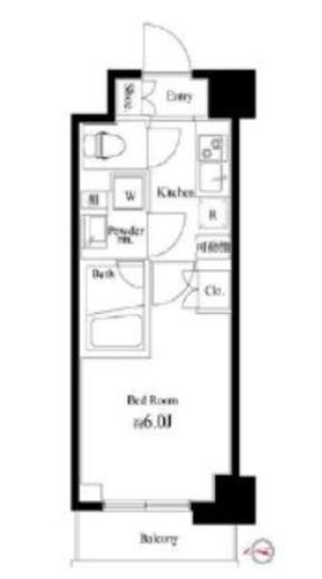 ハーモニーレジデンス武蔵小杉#002　525号室　間取り