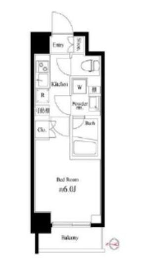 ハーモニーレジデンス武蔵小杉#002　738号室　間取り