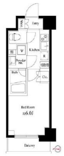 ハーモニーレジデンス武蔵小杉#002　331号室　間取り