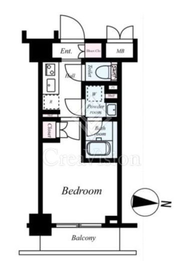 ハーモニーレジデンス武蔵小杉#002　612号室　間取り
