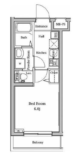 ラフィスタ宮崎台　413号室　間取り
