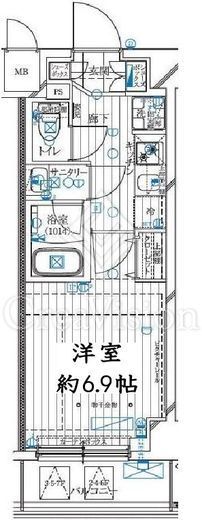 レガリス溝の口　507号室　間取り
