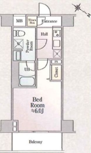 ジェノヴィア川崎Ⅱスカイガーデン　403号室　間取り