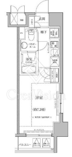 パティーナ川崎南DUO　908号室　間取り