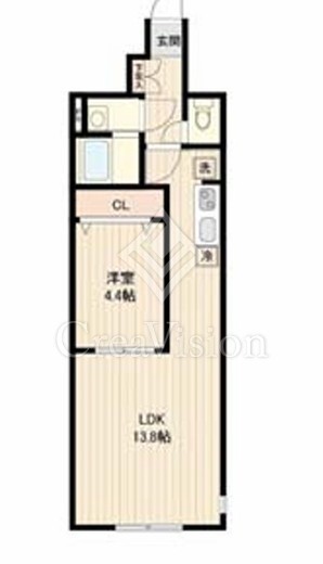 アーバンパーク宮前平WEST　104号室　間取り