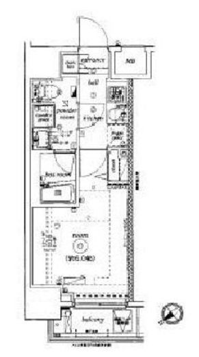 エル・グランジュテ川崎　508号室　間取り