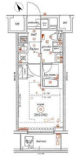 エル・グランジュテ川崎　707号室　間取り