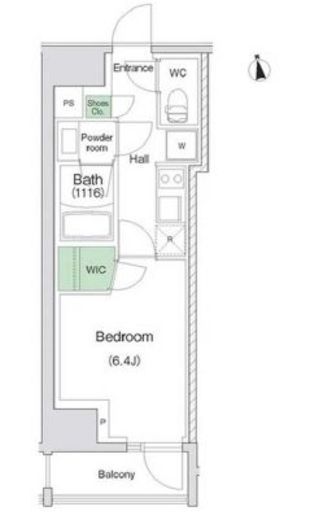 スタイリオ川崎　1104号室　間取り