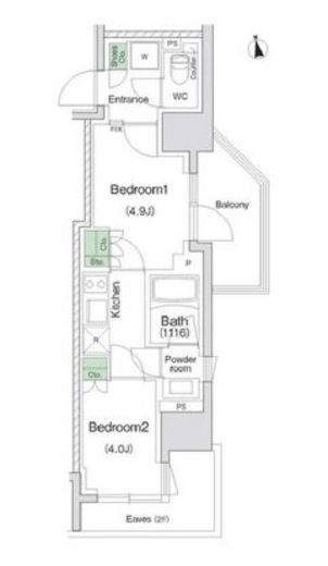 スタイリオ川崎　505号室　間取り