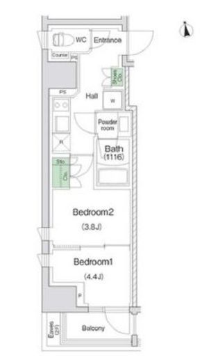 スタイリオ川崎　601号室　間取り