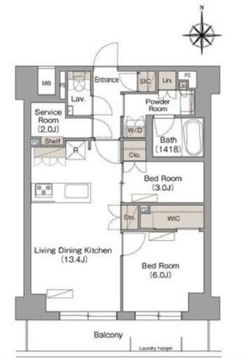 ヴェール・クレール武蔵小杉　303号室　間取り
