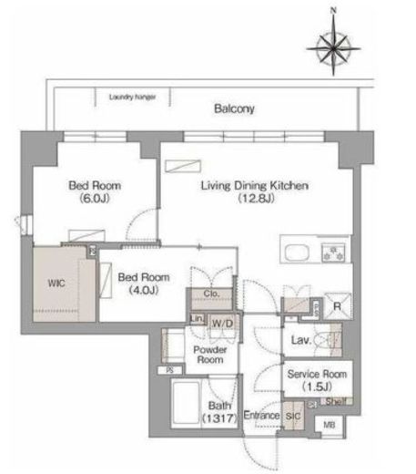 ヴェール・クレール武蔵小杉　314号室　間取り