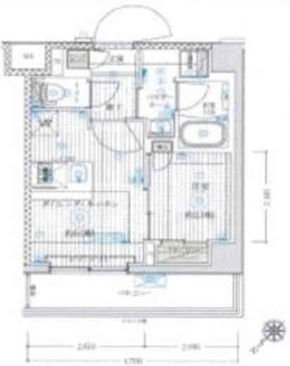 ブライズ鷺沼　201号室　間取り