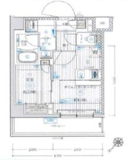 ブライズ鷺沼　206号室　間取り