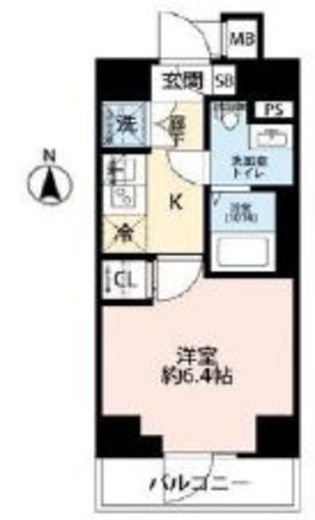 プレール・ドゥーク川崎Ⅴ　403号室　間取り