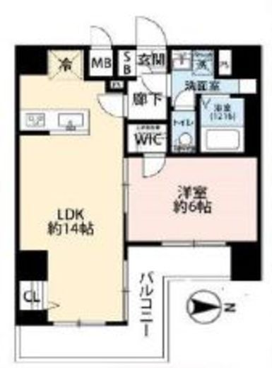 プレール・ドゥーク川崎Ⅴ　901号室　間取り