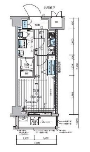 メインステージ武蔵小杉　217号室　間取り