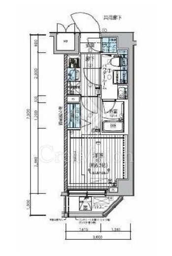 メインステージ武蔵小杉　409号室　間取り