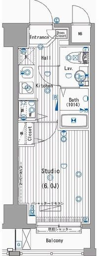 ガーラ・シティ川崎　103号室　間取り