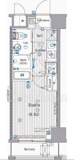 ガーラ・シティ川崎　702号室　間取り