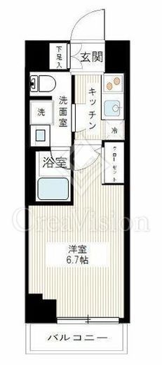 ARCOBALENO MUSASHIKOSUGI (アルコバレーノ武蔵小杉)　508号室　間取り