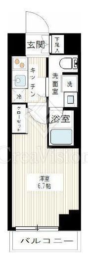 ARCOBALENO MUSASHIKOSUGI (アルコバレーノ武蔵小杉)　705号室　間取り