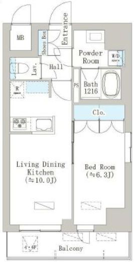 グレースティリア　502号室　間取り