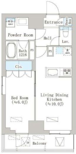 グレースティリア　401号室　間取り