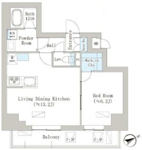 グレースティリア　702号室　間取り