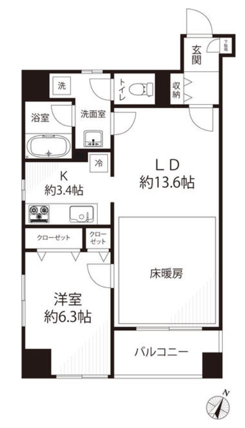 メゾン・ド・日本橋久松町　902号室　間取り