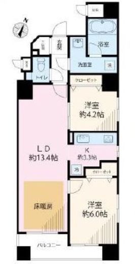 メゾン・ド・日本橋久松町　801号室　間取り
