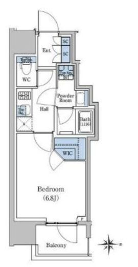 スタイリオ新丸子駅前　1004号室　間取り